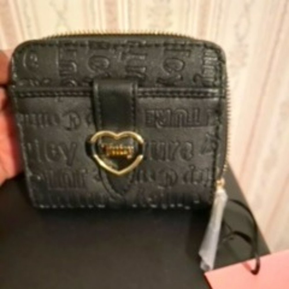 Juicy Couture black addicted to love wallet ONLY